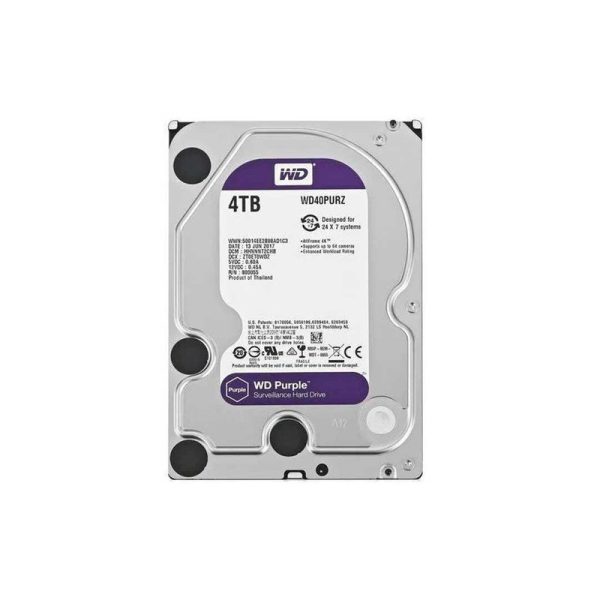 هارددیسک اینترنال وسترن دیجیتال مدل Purple WD40PURZ ظرفیت 4 ترابایت